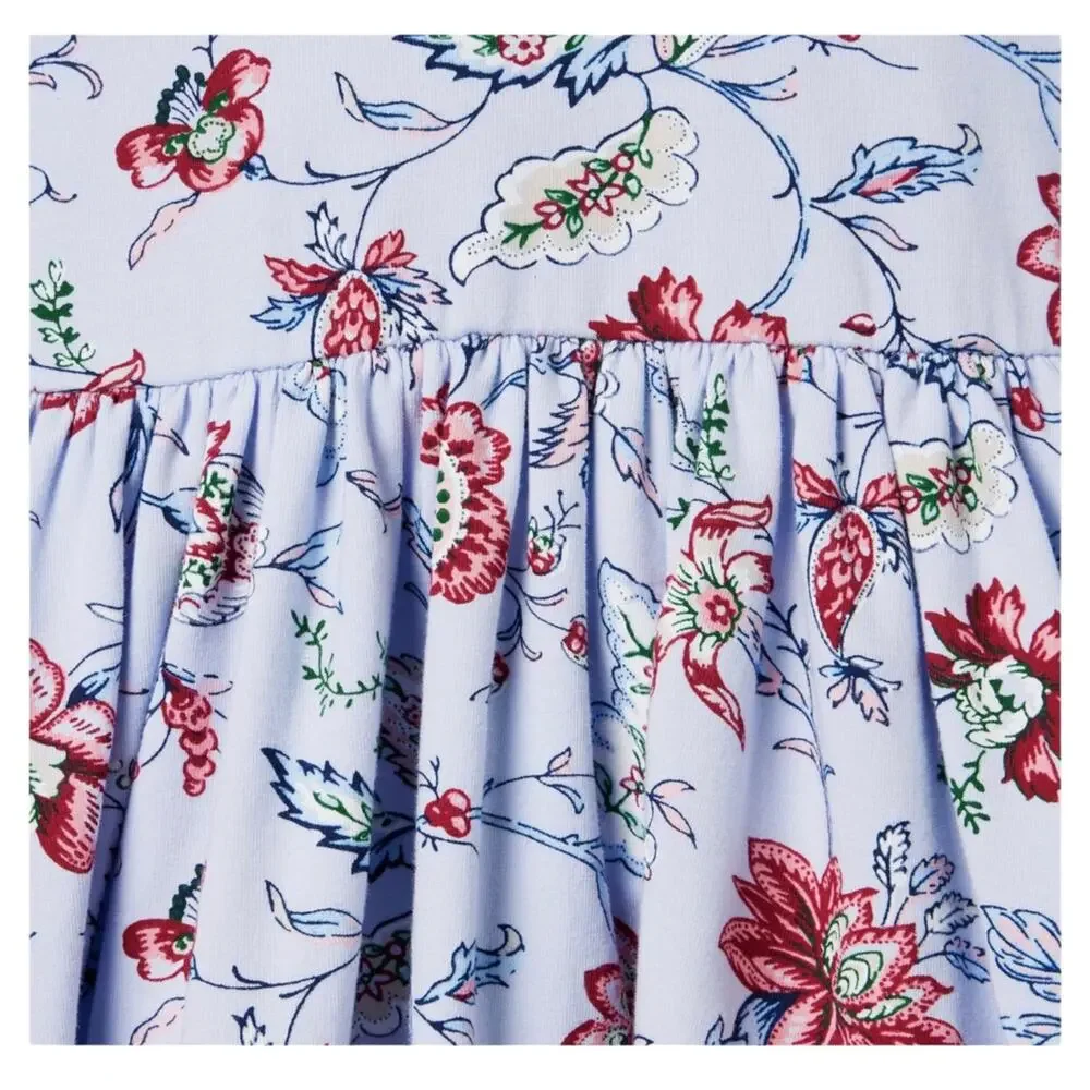 NWT! Janie and Jack 3/4 Sleeve Blue Floral Dress.